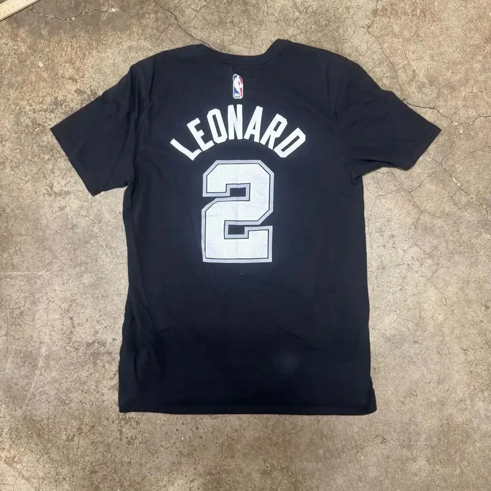 Nike San Antonio Spurs Kawhi Leonard #2 Name & Number Dri-Fit T-Shirt